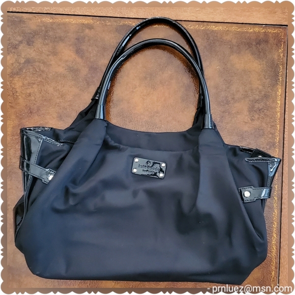 kate spade Handbags - Kate Spade Black Satchel Handbag Gold Hardware